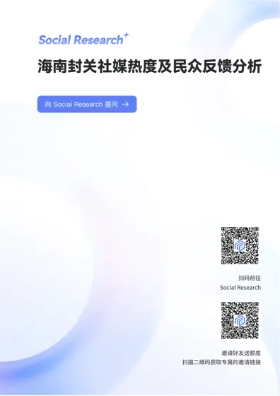 海南封关社媒热度与民众反馈深度分析报告封面