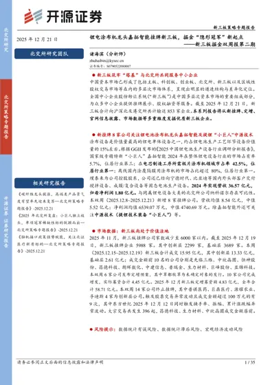锂电涂布机龙头嘉拓智能挂牌新三板,掘金“隐形冠军”新起点——新三板掘金双周报第二期封面