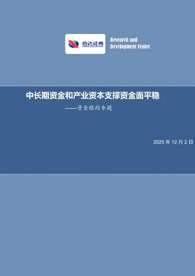 中长期资金和产业资本支撑资金面平稳——资金跟踪专题封面
