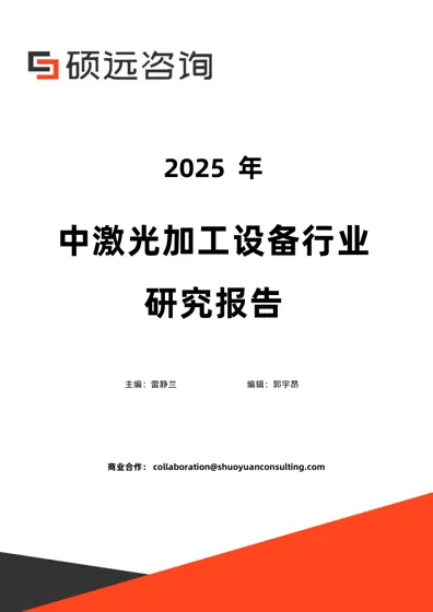 2025年中国激光加工设备行业研究报告封面