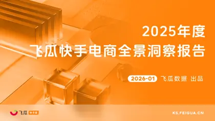 2025年度飞瓜快手电商全景洞察报告封面