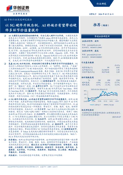 AI 手机行业深度研究报告封面
