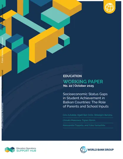 Socioeconomic Status Gaps in Student Achievement in Balkan Countries: The Role of Parents and School Inputs封面