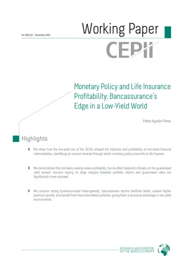 Monetary Policy and Life Insurance Profitability: Bancassurance's Edge in a Low-Yield World封面