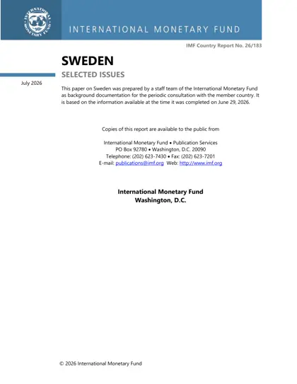 瑞典:选定的问题(SWEDEN SELECTED ISSUES)封面