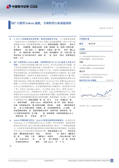 国产大模型token 通胀,全球软件行业或迎重构封面