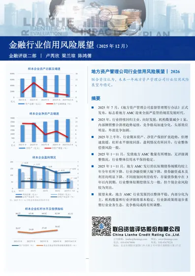 地方资产管理公司行业信用风险展望丨2026封面