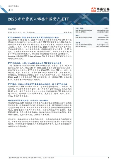 2025年外资买入哪些中国资产ETF封面