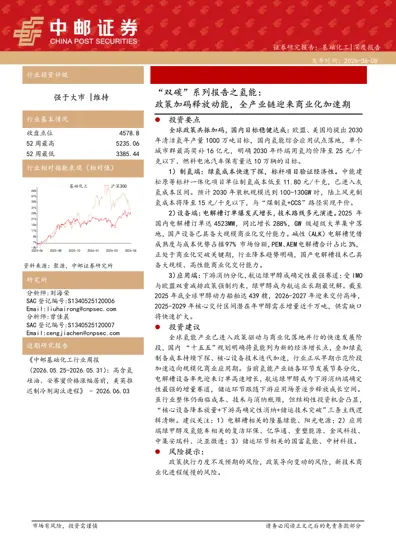 “双碳”系列报告之氢能：政策加码释放动能，全产业链迎来商业化加速期封面
