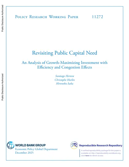 Revisiting Public Capital Needs: An Analysis of Growth-Maximizing Investment with Efficiency and Congestion Effects封面