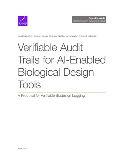 Verifiable Audit Trails for AI-Enabled Biological Design Tools: A Proposal for Verifiable Biodesign Logging封面