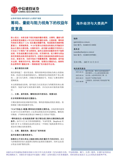 筹码、量能与阻力视角下的权益年度复盘封面
