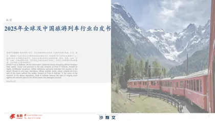 2025年全球及中国旅游列车行业白皮书封面
