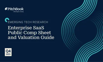 Enterprise SaaS Public Comp Sheet and Valuation Guide Q4 2025封面