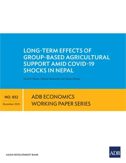 Long-Term Effects of Group-Based Agricultural Support Amid COVID-19 Shocks in Nepal封面