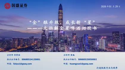 金酿升级，成长新星——打造极致专业与效率——一文拆解金星啤酒招股书封面
