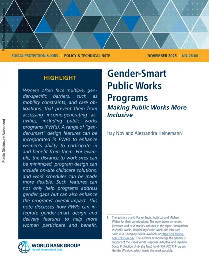 Gender-Smart Public Works Programs: Making Public Works More Inclusive封面
