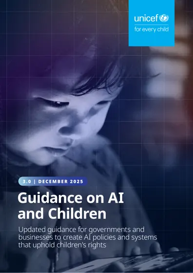 UNICEF Guidance on AI and Children 3.0封面