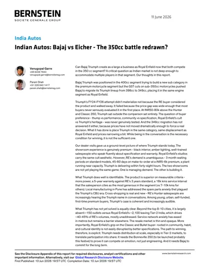Indian Autos: Bajaj vs Eicher - The 350cc battle redrawn?封面