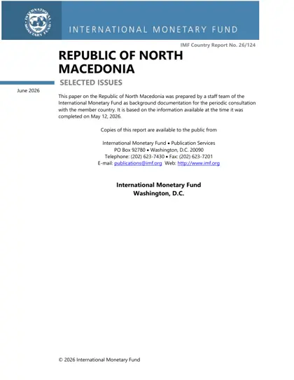 REPUBLIC OF NORTH MACEDONIA SELECTED ISSUES封面