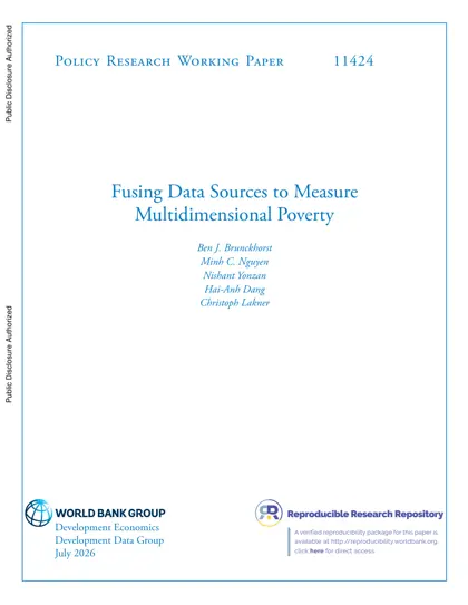 Fusing Data Sources to Measure Multidimensional Poverty封面