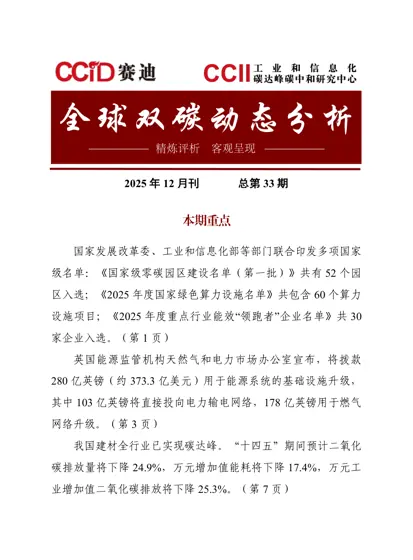 全球双碳动态分析封面