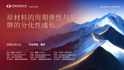 原材料的周期弹性与品牌的分化性成长封面