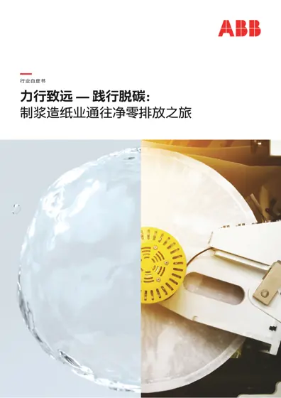 力行致远 — 践行脱碳：制浆造纸业通往净零排放之旅封面