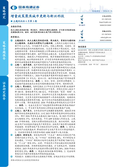 增量政策聚焦城市更新与新兴科技封面