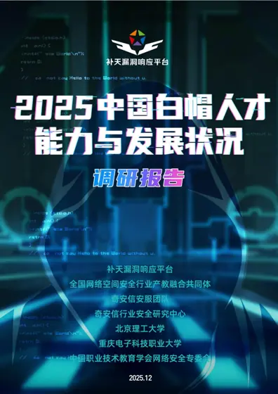 中国白帽人才能力与发展状况调研报告封面