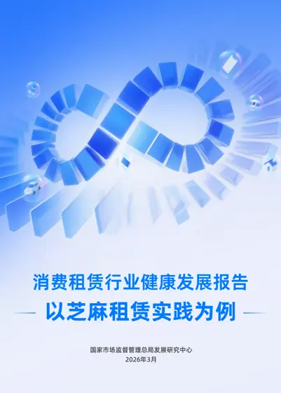 消费租赁行业健康发展报告封面