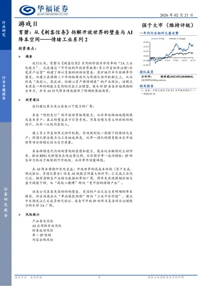 育碧:从《刺客信条》拆解开放世界的壁垒与AI降本空间——情绪工业系列2封面