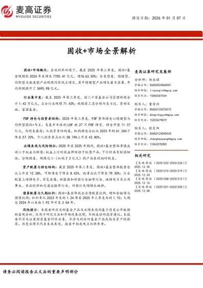 固收+市场全景解析封面