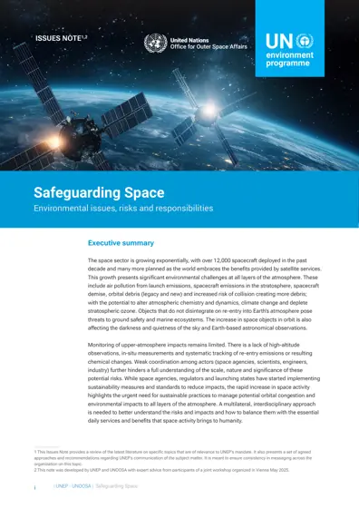 Safeguarding Space: Environmental issues, risks and responsibilities封面