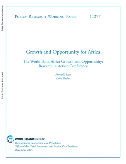 Growth and Opportunity for Africa封面