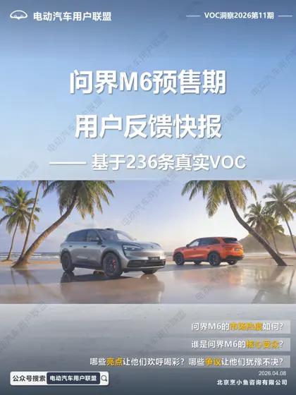 问界M6预售期用户反馈快报封面