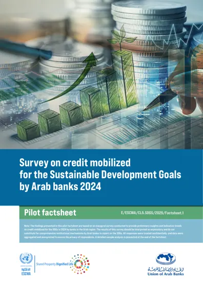 Survey on credit mobilized for the Sustainable Development Goals by Arab banks 2024封面