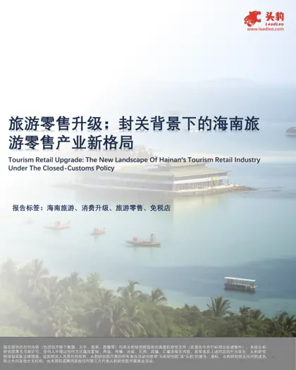 海南旅游零售市场研究简报封面