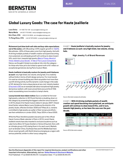 Global Luxury Goods: The case for Haute Joaillerie封面