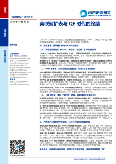 美联储扩表与QE时代的终结封面