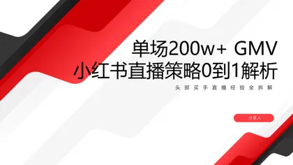 头部买手直播经验全拆解:小红书直播策略0到1解析封面
