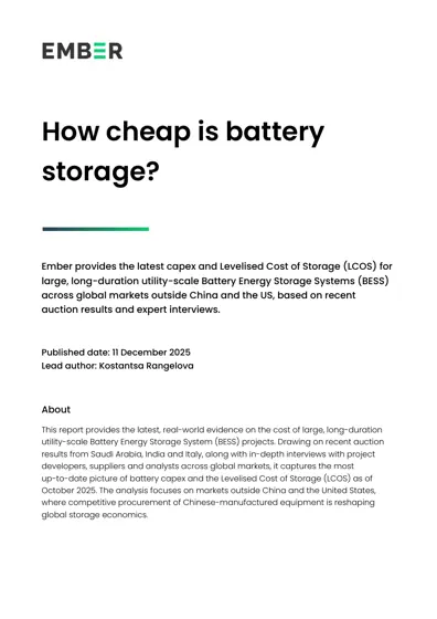 How cheap is battery storage?封面
