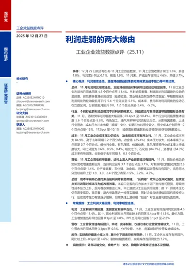 工企效益数据点评封面