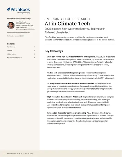 AI in Climate Tech封面