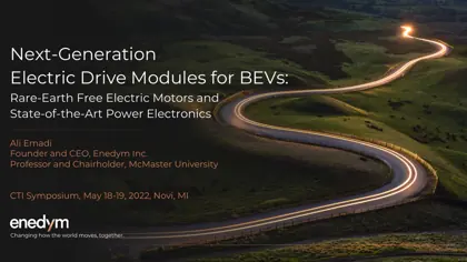 Next-Generation Electric Drive Modules for BEVs: Rare-Earth Free Electric Motors and State-of-the-Art Power Electronics封面