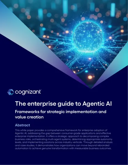 The enterprise guide to Agentic AI: Frameworks for strategic implementation and value creation封面