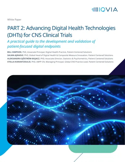 PART 2: Advancing Digital Health Technologies (DHTs) for CNS Clinical Trials封面