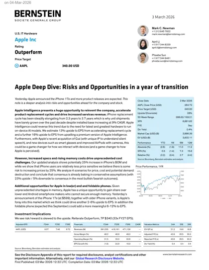 Apple Deep Dive: Risks and Opportunities in a year of transition封面