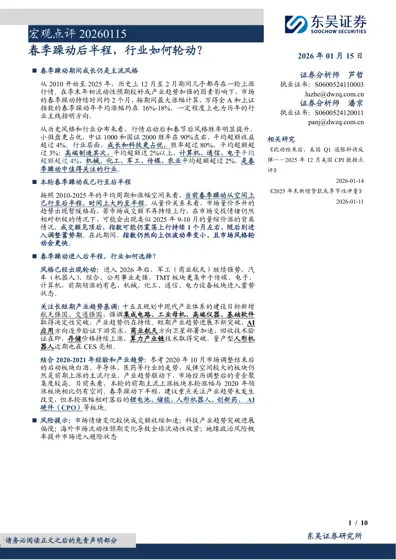 春季躁动后半程，行业如何轮动？封面