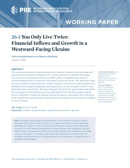 You Only Live Twice: Financial Inflows and Growth in a Westward-Facing Ukraine封面
